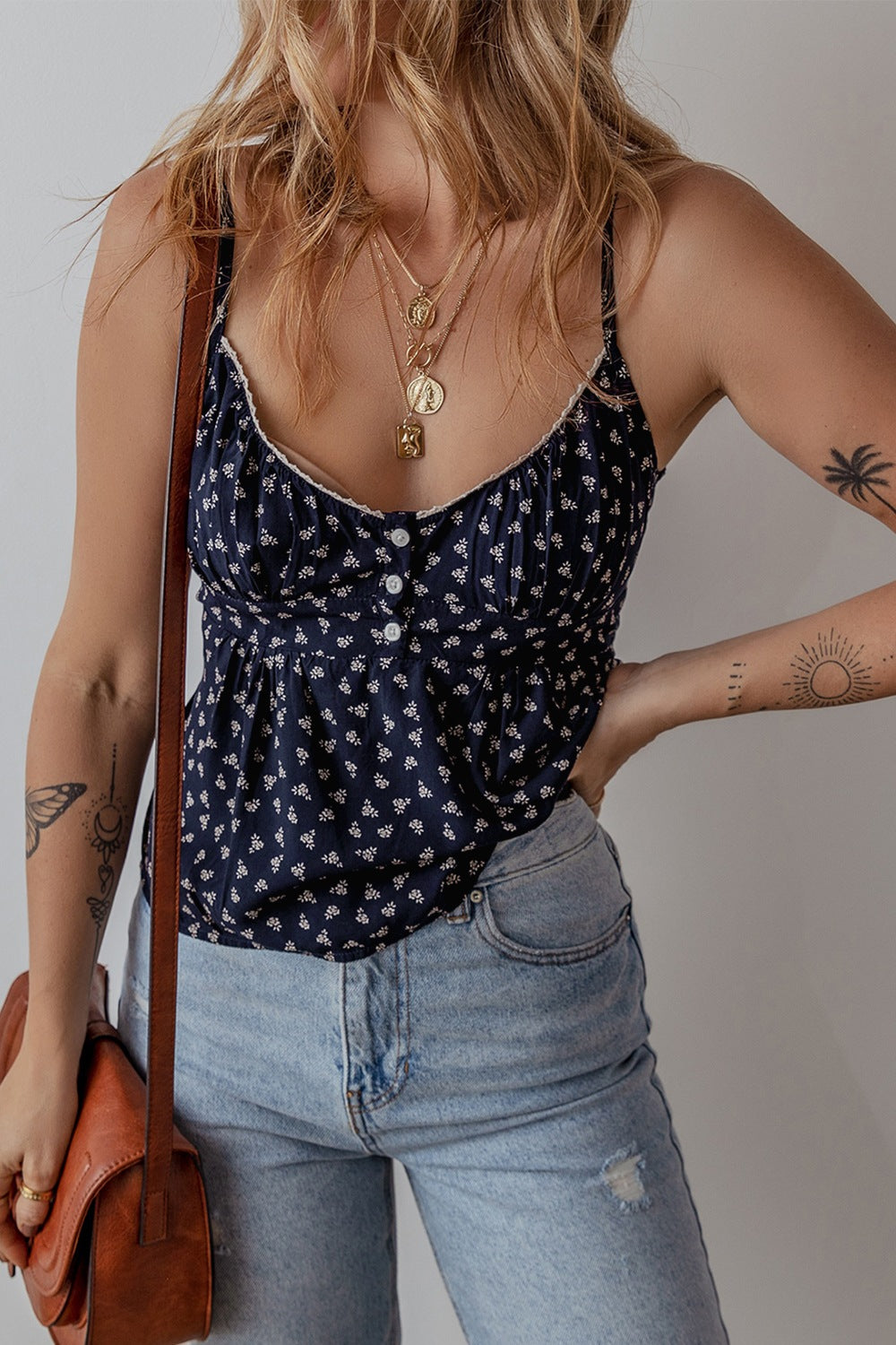 Tied Printed Cami - The Drop 702